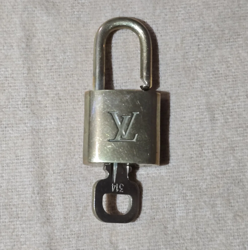 Authentic Louis Vuitton Lock And Key # 314 Vintage Pre-Loved